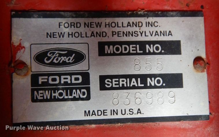 image for item DK0489 New Holland 855  round baler