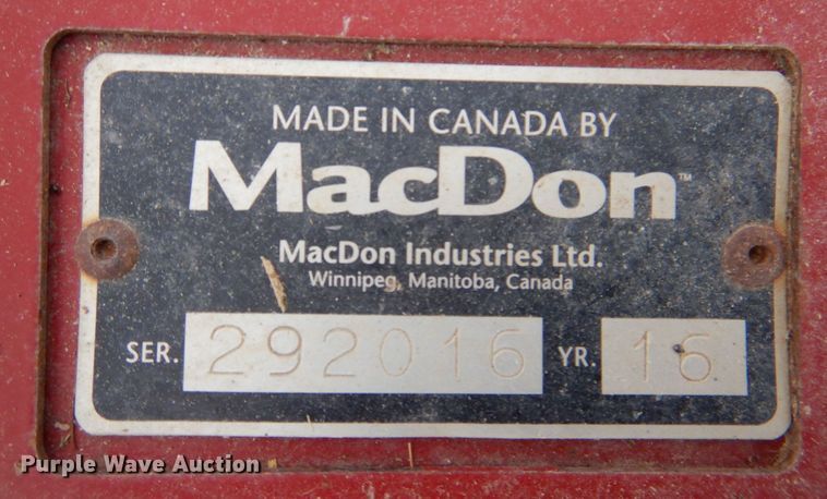 image for item DP4048 2016 MacDon M205  windrower
