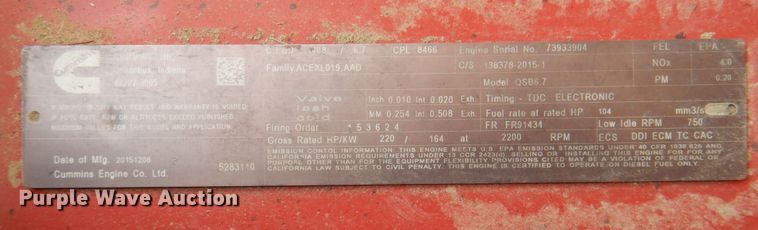 image for item DP4048 2016 MacDon M205  windrower