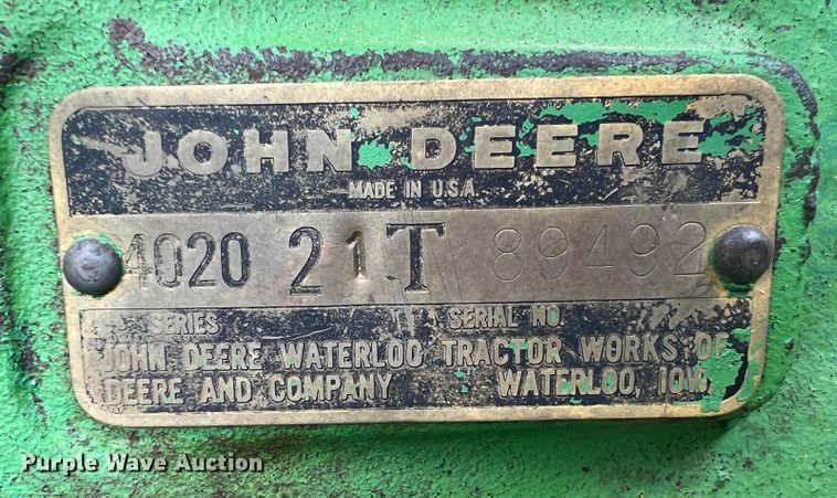 image for item HL9053 John Deere 4020  tractor