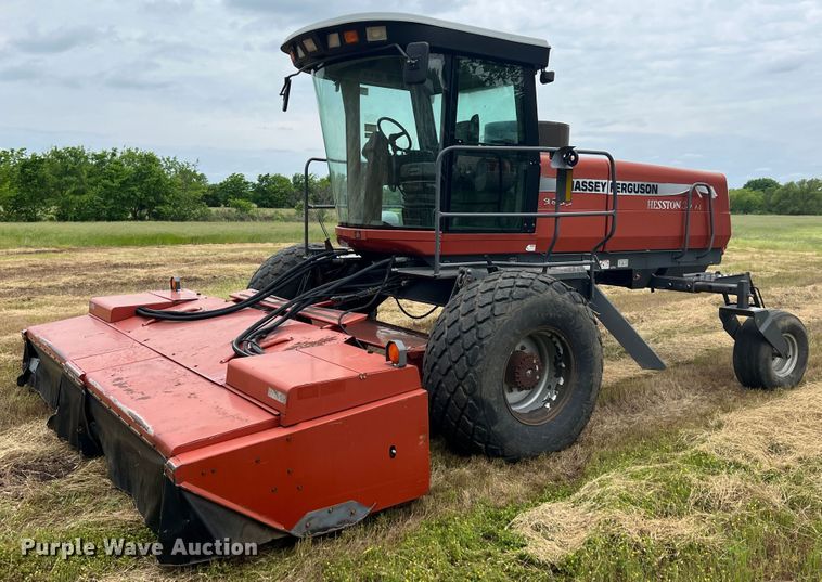 image for item HL9056 2008 Massey Ferguson 9635  windrower