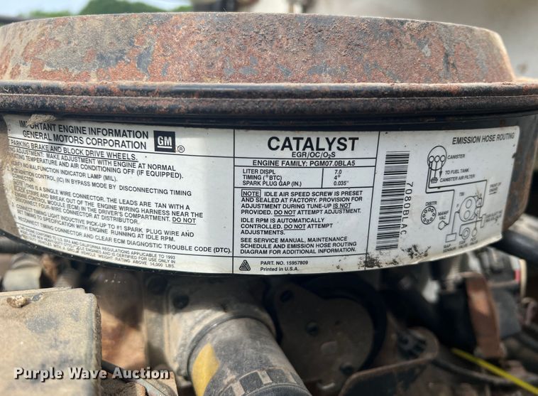 image for item KC9918 1993 GMC TopKick  applicator truck