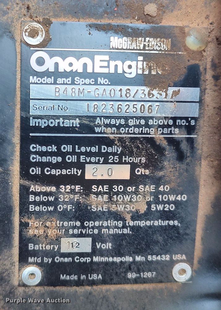 image for item LU9084 Case 448  lawn mower