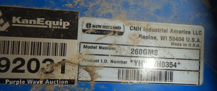 image for item MD9161 New Holland 2606MS  mower deck