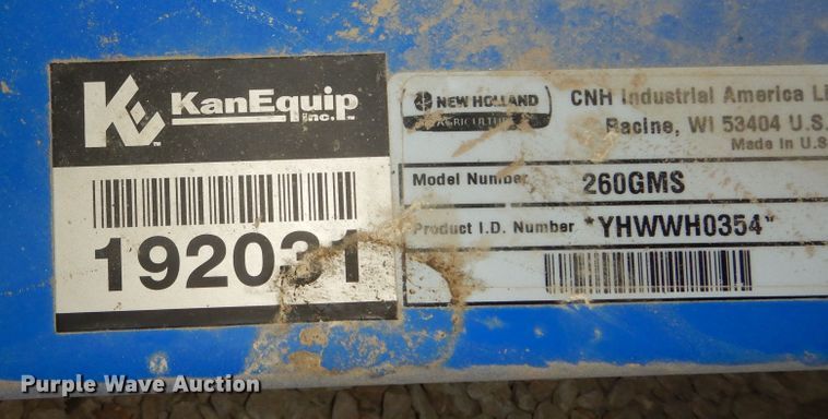 image for item MD9161 New Holland 2606MS  mower deck