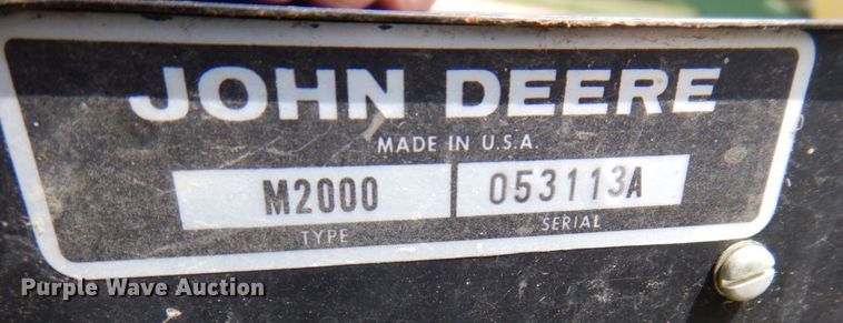 image for item MU9613 John Deere 7000  planter