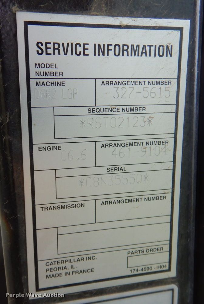 image for item DP4147 2016 Caterpillar D6K2 LGP  dozer