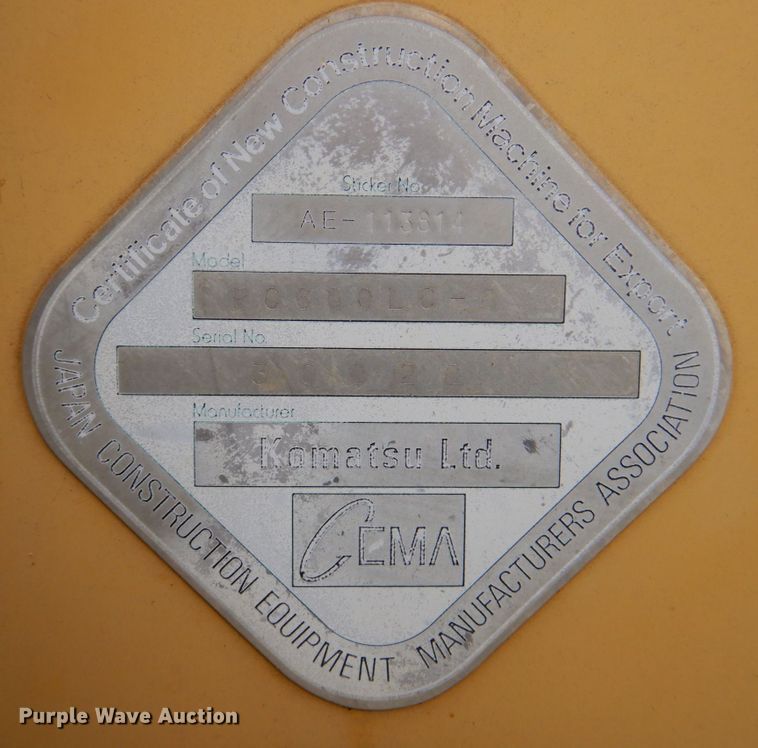 image for item DP4148 2006 Komatsu PC600LC-8  excavator