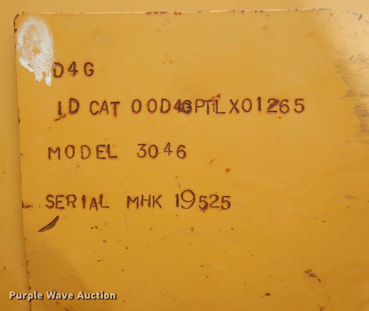 image for item DP4149 2007 Caterpillar D4G LGP  dozer