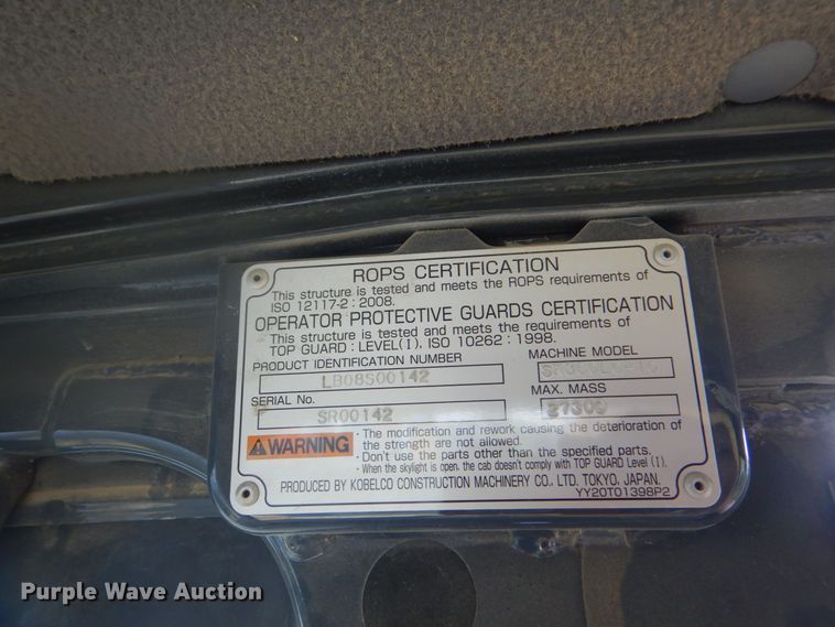 image for item DP4161 2018 Kobelco SK300LC-10  excavator