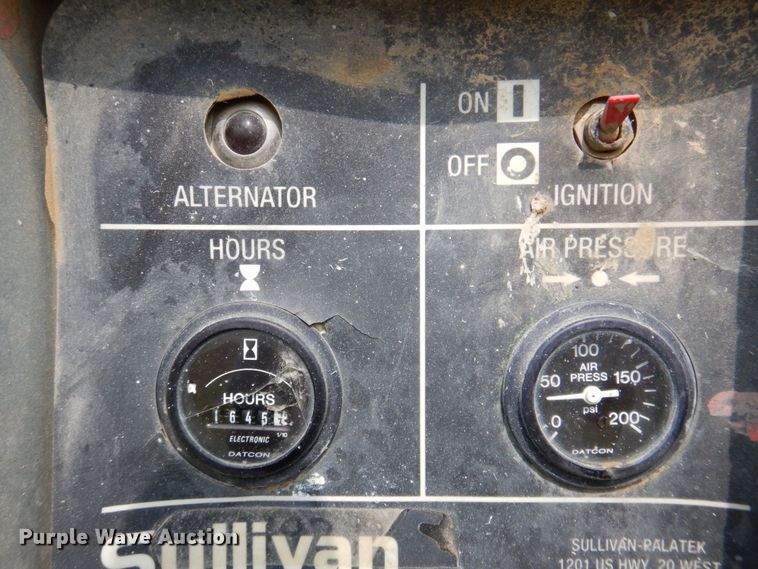 image for item DR1839 2012 Sullivan Palatek D185P3JDSB  air compressor