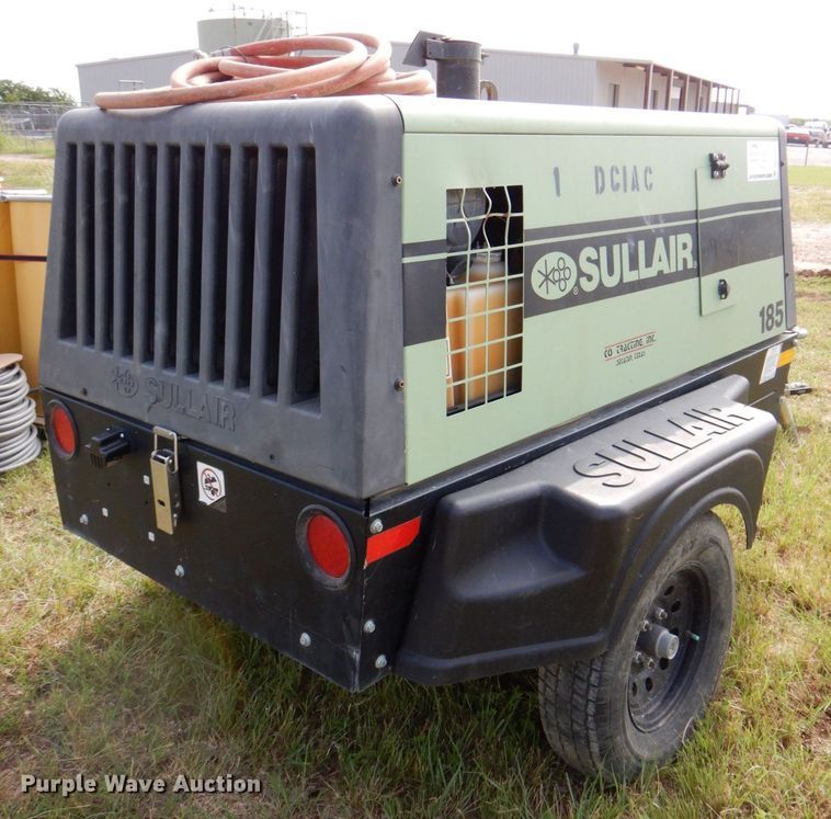 image for item DR1840 2018 Sullair 185D DPQ KU4F  air compressor