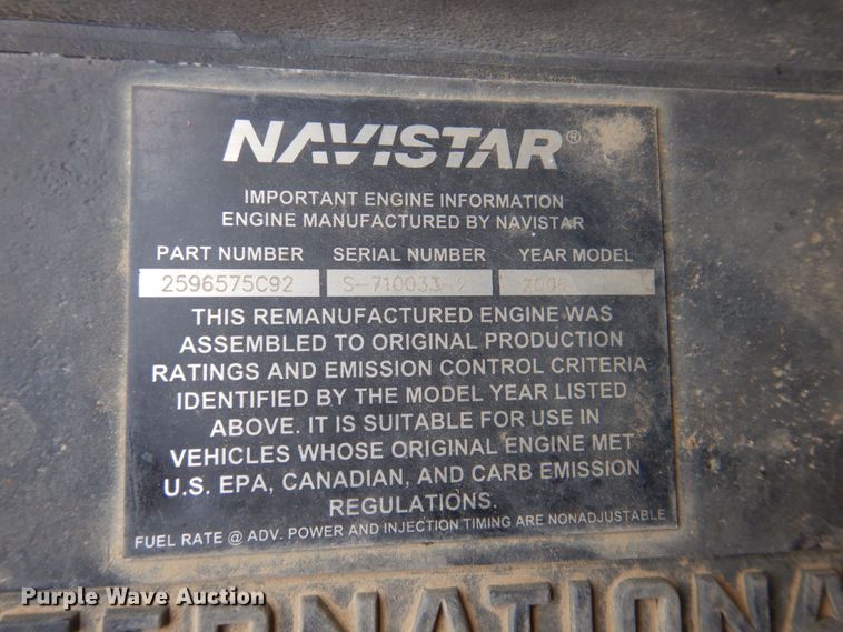 image for item DR1845 2007 International 7400  dump truck