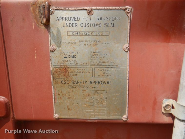 image for item DR1852 2003  storage container