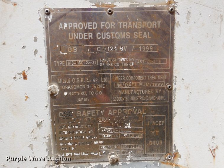 image for item DR1853 1999  storage container