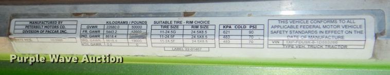 image for item DM2248 2001 Peterbilt 378  semi truck