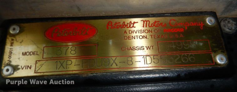 image for item DM2248 2001 Peterbilt 378  semi truck