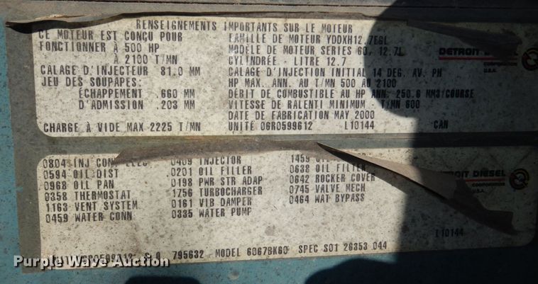 image for item DN7475 1998 International 9400  semi truck