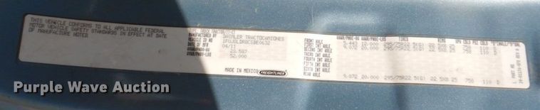 image for item DN7476 2012 Freightliner Cascadia  semi truck