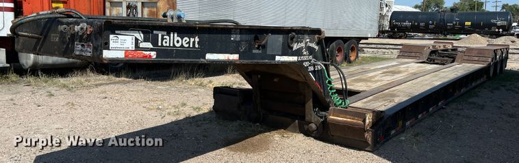 image for item DR1369 1999 Talbert T3DW-50SA-HR6-1-T1  lowboy equipment trailer