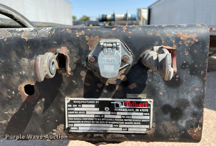 image for item DR1369 1999 Talbert T3DW-50SA-HR6-1-T1  lowboy equipment trailer