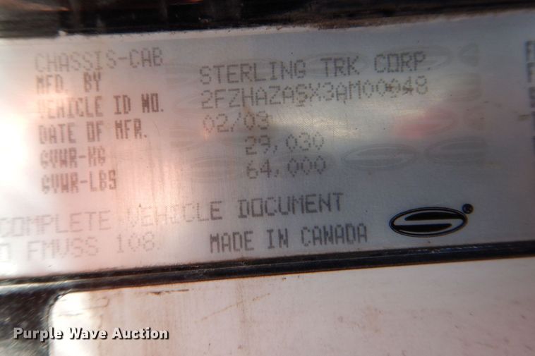 image for item DS8042 2003 Sterling Acterra  vacuum truck