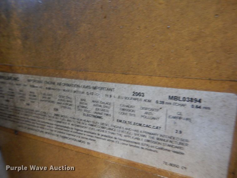 image for item DS8045 2003 Sterling Acterra  vacuum truck