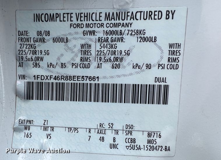 image for item HL9103 2008 Ford F450 Super Duty  utility / service truck