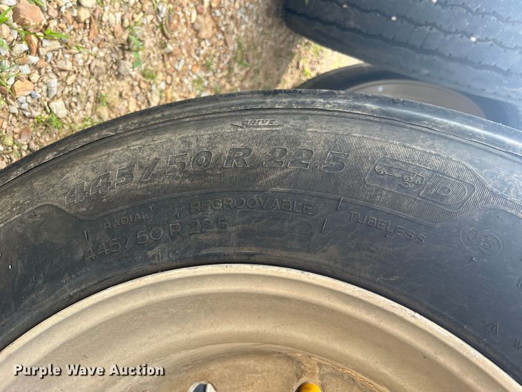 image for item KC9909 (4) Michelin 445/50R22.5 tires and wheels