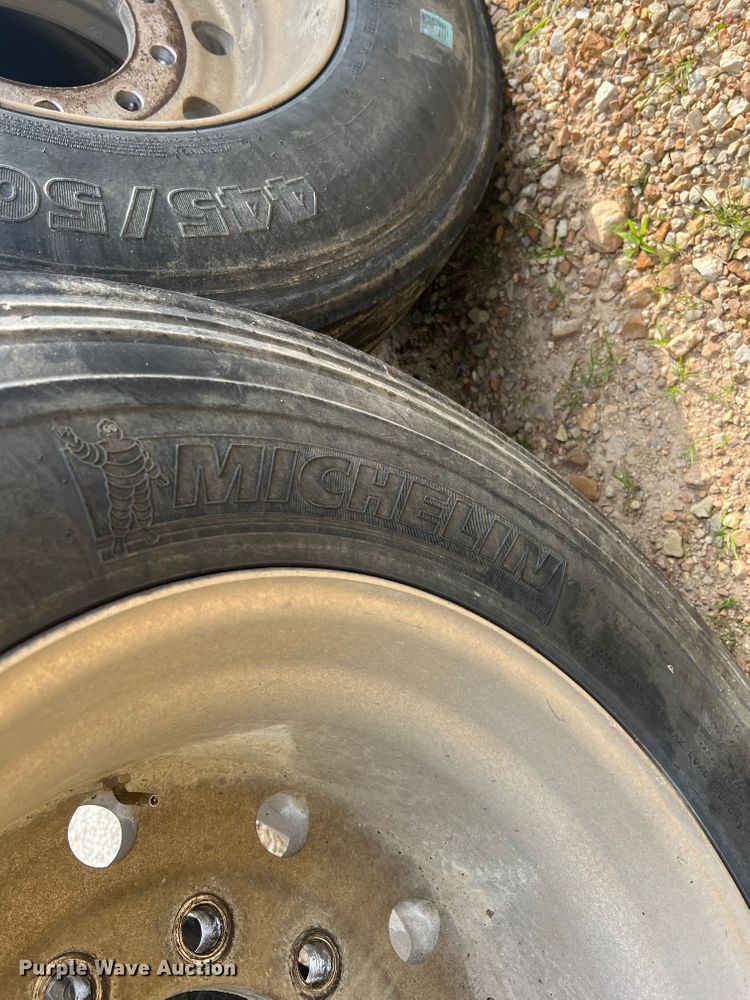image for item KC9909 (4) Michelin 445/50R22.5 tires and wheels