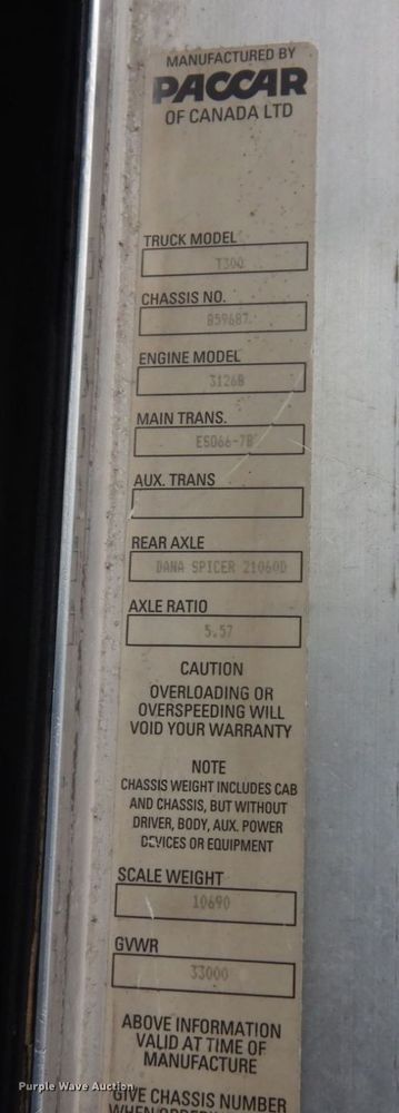 image for item KR9293 2000 Kenworth T300  dump flatbed truck