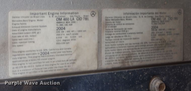 image for item KS9936 2005 Sterling LT9500  crane truck