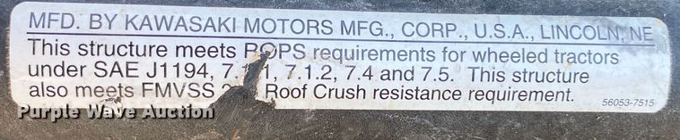 image for item DM4170 2011 Kawasaki Mule 610  utility vehicle