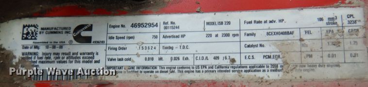 image for item DN0378 2009 Blue Bird All American FE  school bus