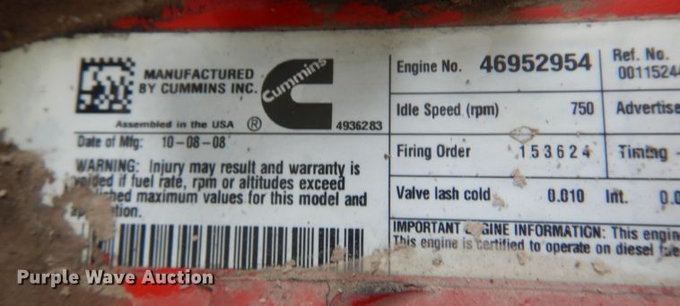 image for item DN0378 2009 Blue Bird All American FE  school bus