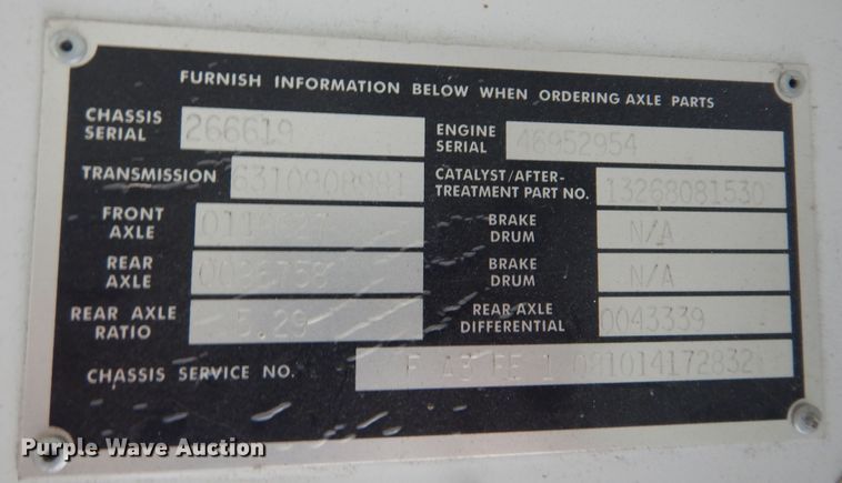 image for item DN0378 2009 Blue Bird All American FE  school bus