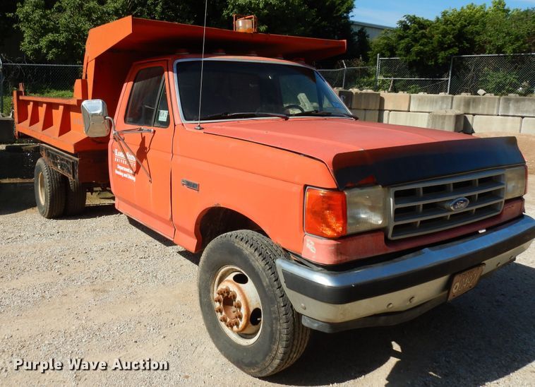 image for item DN1616 1991 Ford F450 Super Duty  dump truck