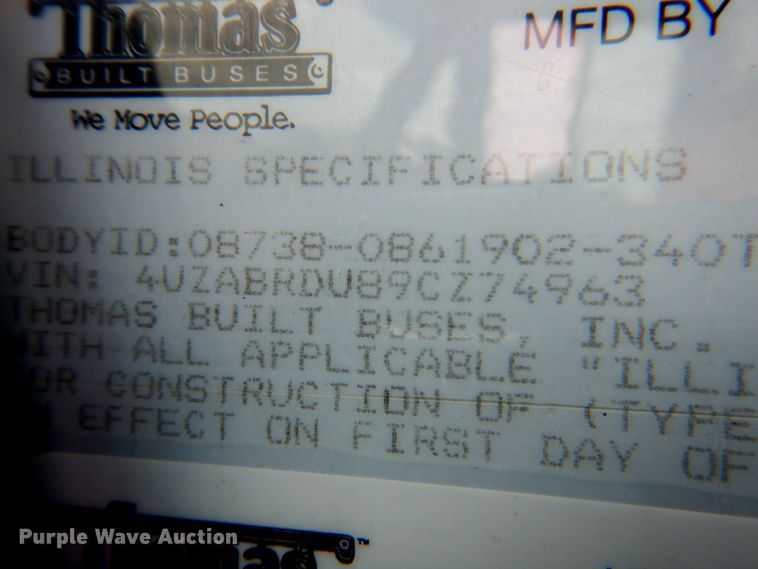 image for item DP4227 2009 Freightliner C2 Thomas Built  school bus