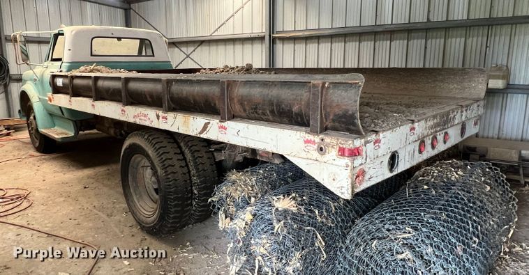image for item DR1545 1967 Chevrolet 50  dump flatbed truck
