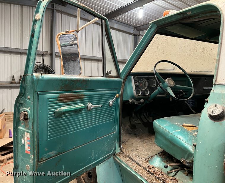 image for item DR1545 1967 Chevrolet 50  dump flatbed truck