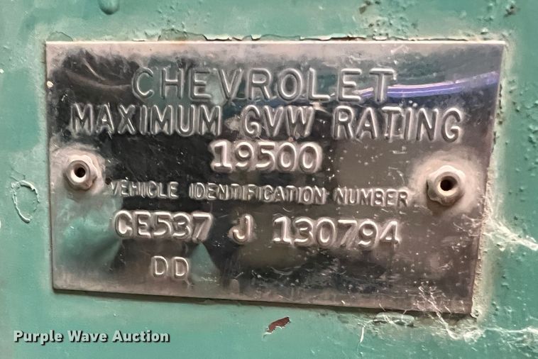 image for item DR1545 1967 Chevrolet 50  dump flatbed truck