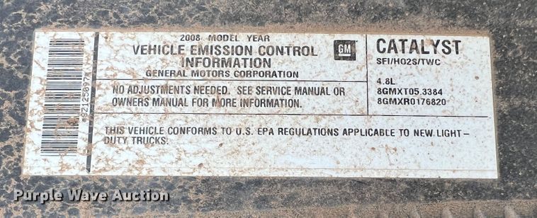 image for item DS8270 2008 Chevrolet Silverado 1500  Ext. Cab pickup truck