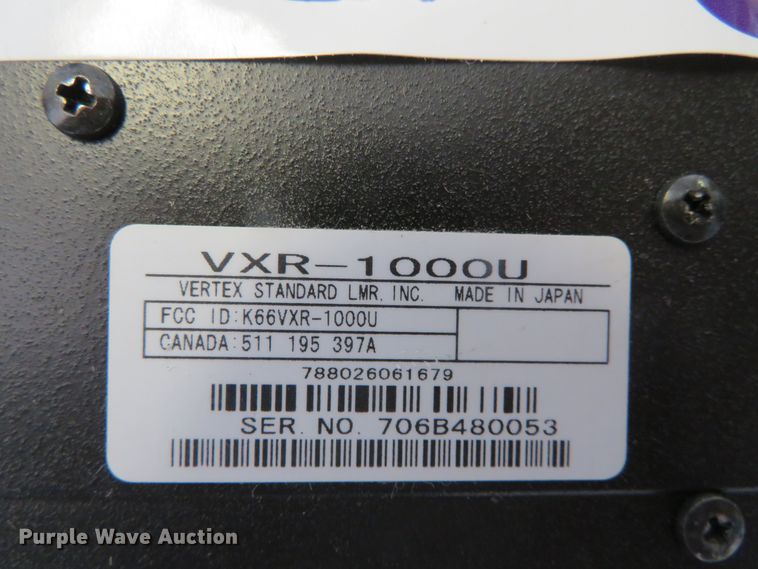 image for item JC9301 (12) Vertex VXR-1000U mobile repeaters