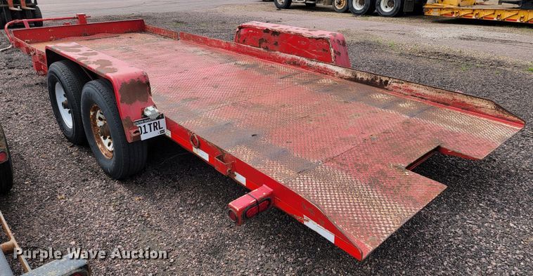 image for item JG9855 2000 DCT  tilt deck equipment trailer