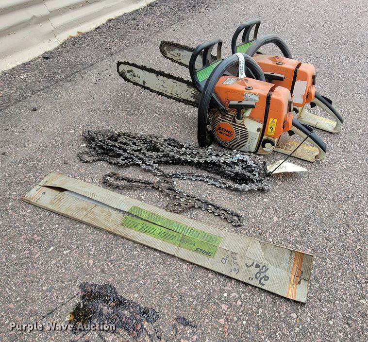 image for item JG9858 (2) Stihl MS260 chainsaws