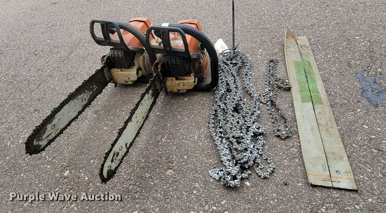 image for item JG9858 (2) Stihl MS260 chainsaws