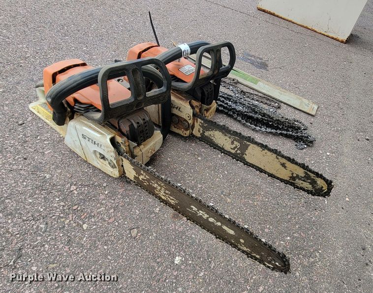 image for item JG9858 (2) Stihl MS260 chainsaws