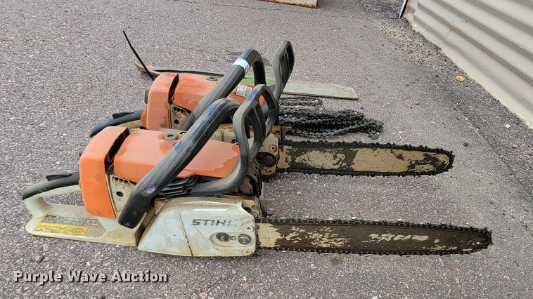 image for item JG9858 (2) Stihl MS260 chainsaws