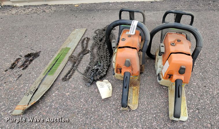 image for item JG9858 (2) Stihl MS260 chainsaws
