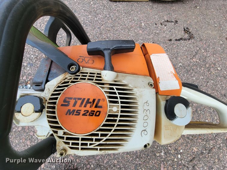 image for item JG9858 (2) Stihl MS260 chainsaws